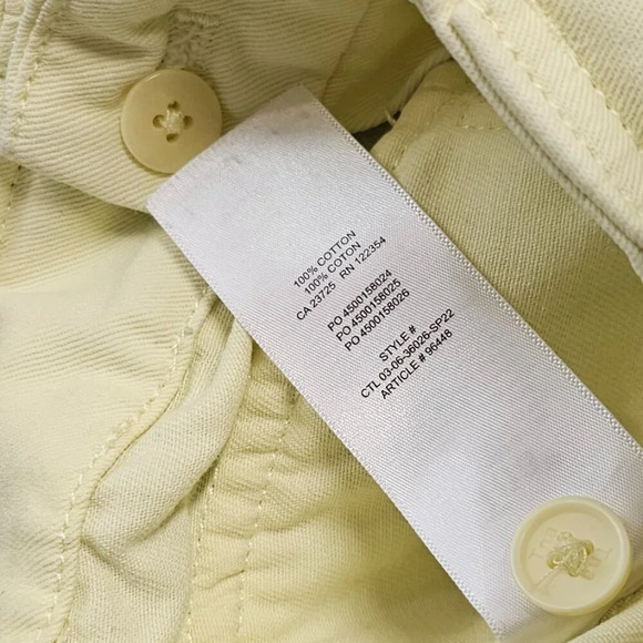 Aritzia TNA Cargo 5" Shorts Size 2XS Yellow Utility Belted High Rise - Picture 6 of 7